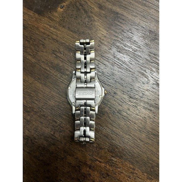 Texas Christian University Frogs Two Tone SEIKO Date Needs Battery Vintage